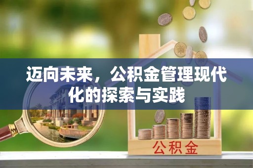 沭阳迈向未来，公积金管理现代化的探索与实践
